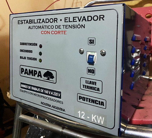 Elevador Estabilizador Automatico Tension 12 Kva Impecable