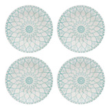 Prato Fundo Biona Mandala Cerâmica Decorada 21,5 Cm - Oxford