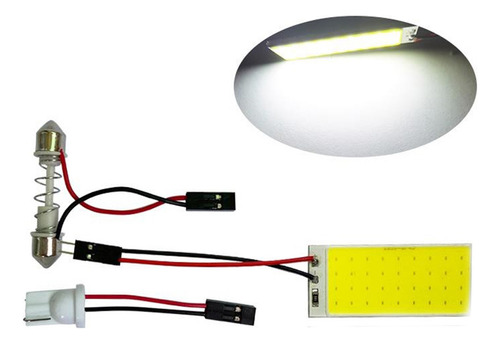 Kit 10 Painel Led 6w C/adaptadores Teto Honda Renault Toyota