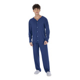 Pijama Aberto Masculino De Meia Malha (luxo)