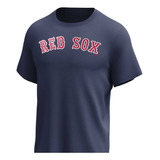 Playera Fanatics Beisbol Mlb  Red Sox Boston Azul Infantil