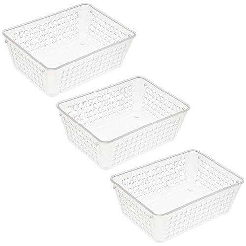 3 Pack De Pequeñas Canastas De Plástico Organización...