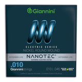 Encordoamento Giannini Nanotec Guitarra .010 Geegst10 Pn