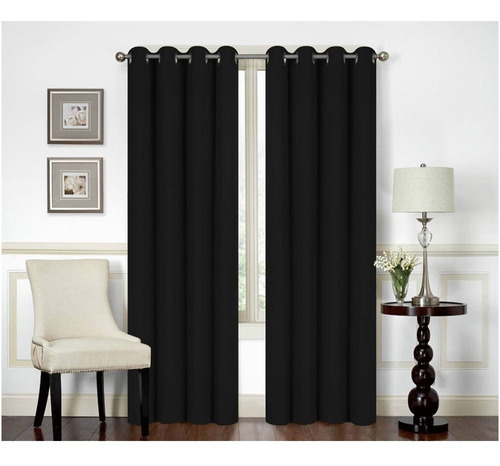 Cortinas Blackout 2.64 M Ancho X 2.13 M Largo En 2 Paneles