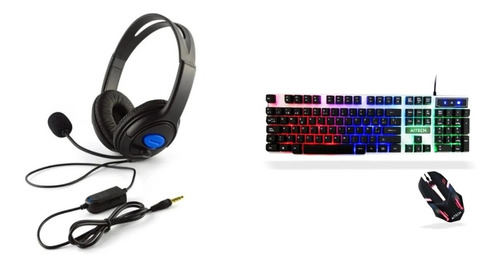 Combo Kit Gamer Teclado + Mouse + Auricular Aitech... Anri 