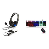 Combo Kit Gamer Teclado + Mouse + Auricular Aitech... Anri 