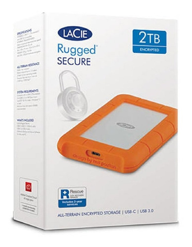 Disco Duro Externo Lacie 2tb Usb-c 2.5  Rugged- Boleta