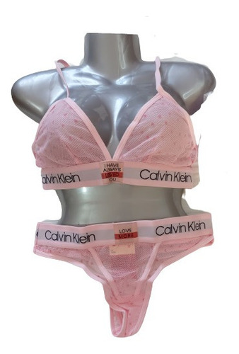 Calvin Klein Cordinado Rosa, Negro