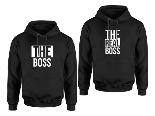 Kit Moletom Casal Conjunto The Boss The Real Boss