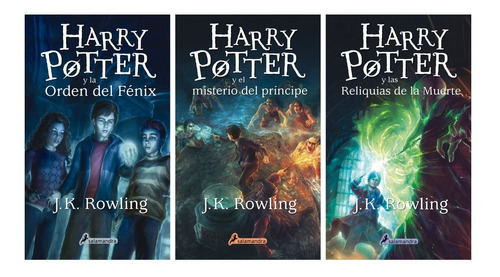 Harry Potter Lote X 3 Libros 5 6 Y 7 T Blanda Salamandra