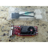 Placa De Vídeo Ati Radeon Hd 3450 Nova + Adpt. Dms59 P/ 2dvi