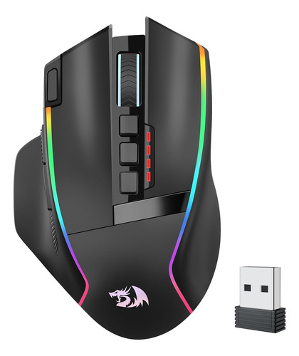 Redragon - Mouse Inalámbrico Para Juegos, Mouse Ergonómico D