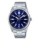 Reloj Casio Men Mtp-vd02d-2e Inoxidable Acero Resiste Agua