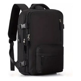 Mochila De Viaje Impermeable Para Notebook Zapatos Y Usb 40l