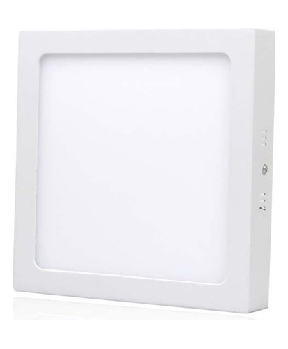 X5 Foco Panel Plafón Led 24w Sobrepuesto Cuadrado Luz Frio