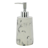 Dispenser Jabón Liquido/alcohol Resina Simil Carrara Mate Color Blanco