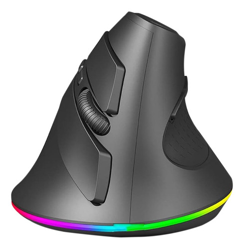 Mouse Ergonómico Inalámbrico Rgb Gamer + Pad Mouse Silicona