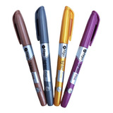 Set Resaltadores Filgo X 4 Colores Metalizados Fine Lighter