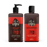 Kit Balm E Shampoo Para Barba Barba Negra Don Alcides