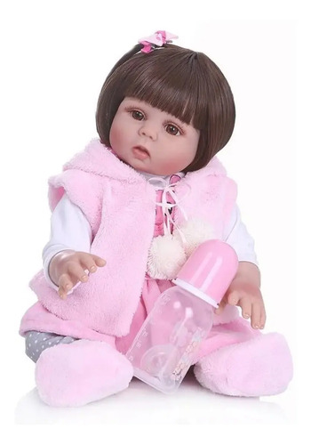 Bebe Reborn  No Silicon Vinilo Sin Cabello Realista Niña | Meses sin interés