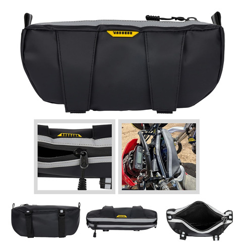 Bolsa De Almacenamiento Impermeable Manubrio Motociclet...