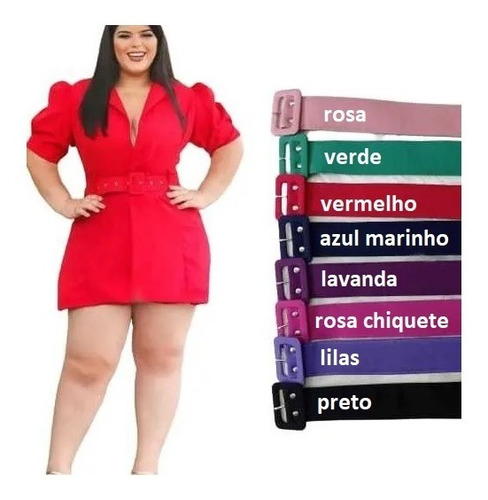 Plus Size Blazer Feminino Maxi Macaquinho Alfaiataria Social