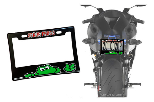 Porta Placa Moto Sr Frogs Italika Vento Honda Yamaha 