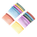 10 Piezas Laterales Peines Coloridos Cabello Laterales Decor