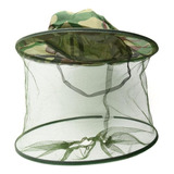 Sombrero Anti Insectos Mosquitos Abejas Camping Pesca Caza