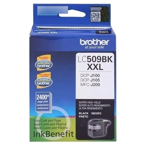  Tinta Brother Lc509bk Xxl Original Negra J100 J105 J200 