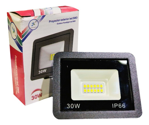 Foco Proyector Led Smd Plano Reflector Multiled 30w Exterior