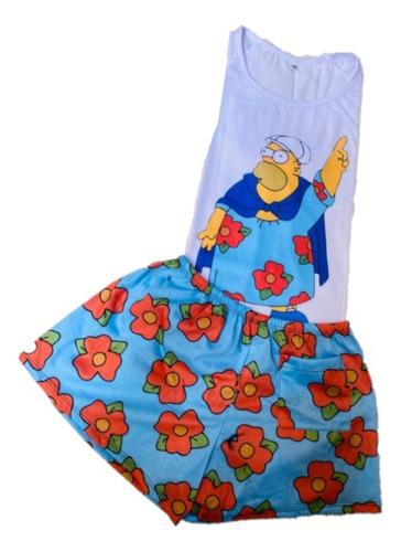 Pijamas De Verano Los Simpsons Para Mujer 