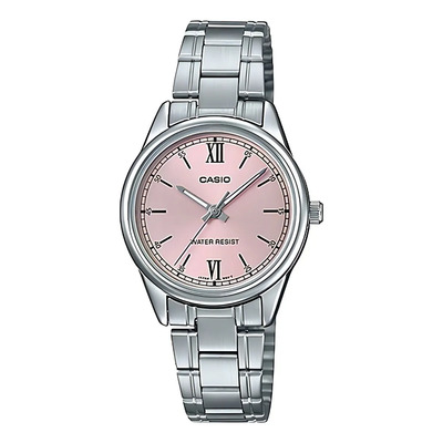 Reloj Casio Dama Ltp V005d 4b2 Acero Rosa Numeros Romanos Color de la correa Plateado Color del bisel Plateado | Envío gratis