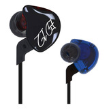 Auriculares In Ear Marca Kz Acoustics Ed12 Sin Mic Azul/rojo
