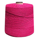 Linha De Crochê Colorida Eco Brasil 6 Fios 1 Kg Barbante Cor Pink