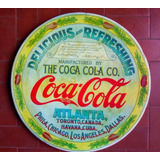 Cartel Enlosado Antiguo Coca Cola