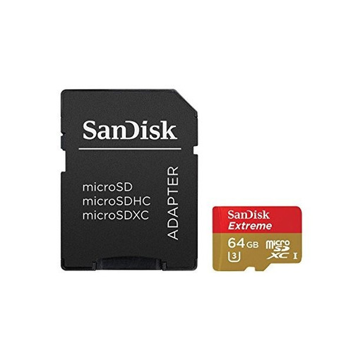 Uhs-i Sandisk Extreme 64gb Microsdxc Tarjeta Con Adaptador (