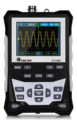 Osciloscopio Digital Tooltop 120 Mhz Ancho De Banda 500msa/s