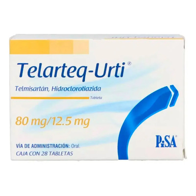Telarteq-urti Tableta 80 Mg\u002F12,5 Mg, 28 Tabletas | Envío gratis