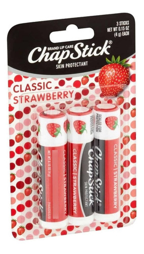 Chapstick Lip Balm 4 Gr (balsamo Labial) Pack X 3 Unidades 