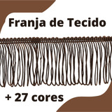 Franja De Tecido Marrom Havana - 5cm Rolo C/10 Metros - Nybc