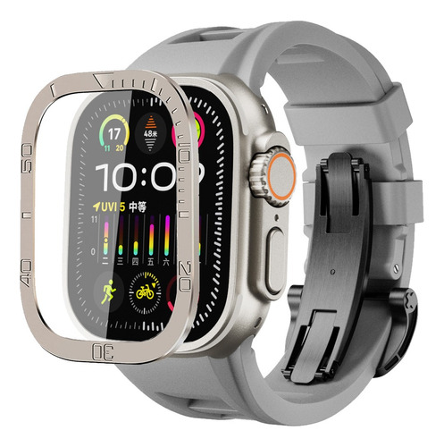 Correa + Mica Funda Acero Para Apple Watch Ultra 2 1 49mm