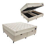 Cama Box King Baú Molas Max Force Pro Saúde Fitness 193x203