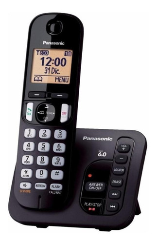 Teléfono Panasonic Kx-tgc222 Inalámbrico - Color Negro