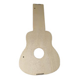 Guitarra De Madera Recortada, Guitarra De Juguete Redondo