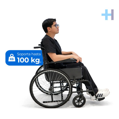 Silla De Ruedas Para Adulto Plegable Basic S150n Handy Negro | Meses sin interés