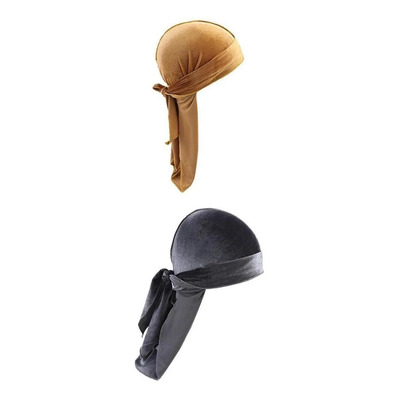 Y Sombrero Tipo Bandana Unisex, Gorros De Pirata De Seda, 2