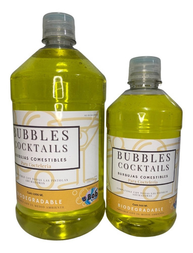 Burbujas Para Coctelería Comestibles 500 Ml. 1/2 Litro