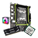 Kit Gamer Placa Mãe X99 Atermiter P4 Xeon E5 2630 V3 64gb Co