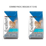 Combo Pack 2 Bolsas Excellent Gato Urinario X 7.5 (2x7.5 Kg)